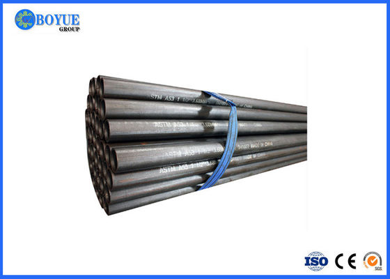 ASTM A53-2007 Black Lacquer Coating Carbon Steel Pipe OD 21.3 - 610 mm High Hardness