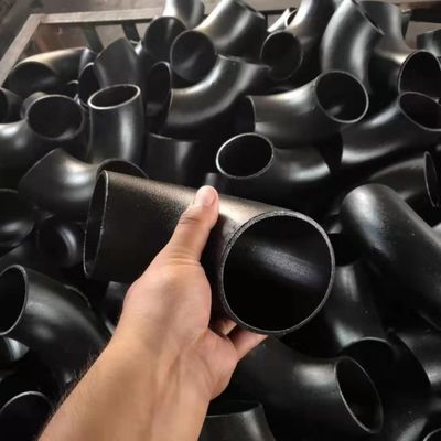 Colocaciones de la tubería de acero del carbono del ISO 2 pulgadas codo del tubo del negro de 90 grados
