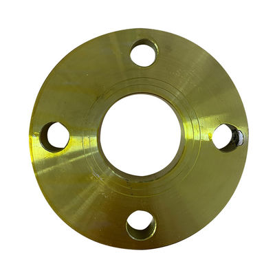 Flangia di piatto di verniciatura gialla del acciaio al carbonio della flangia rf FF del tubo dell'ANSI
