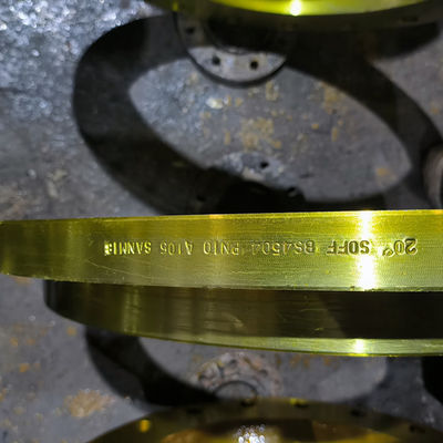 qualidade  Slip On ANSI Pipe Flange Yellow Painting SCH5s-SCH160 Wall Thickness fábrica