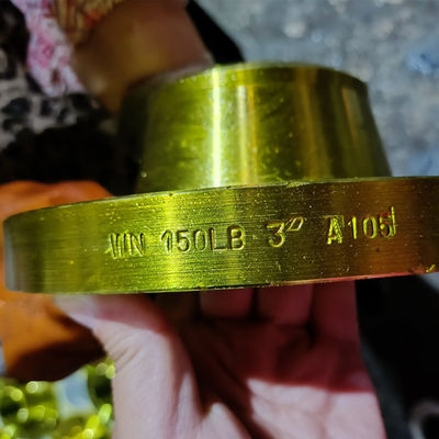 Ansi Yellow Painting Weld Neck Flange Welding 304 316 Material