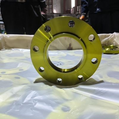 Yellow Painting ANSI Pipe Flange RF FF Carbon Steel Plate Flange
